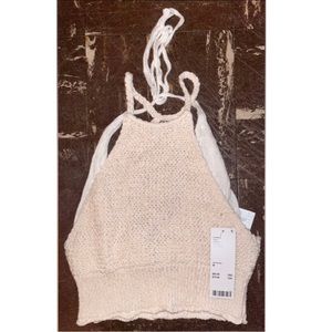 URBAN OUTFITTERS Camilla Layered Sweater Halter Top